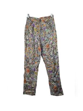 Paul Ropp Floral Multi Colored Colorful Rayon Pants M